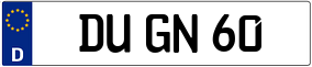 Truck License Plate